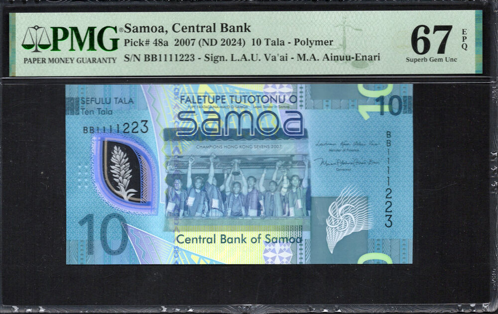 Samoa -  10 Tala 2024 - Pick # 48a - PMG 67 EPQ