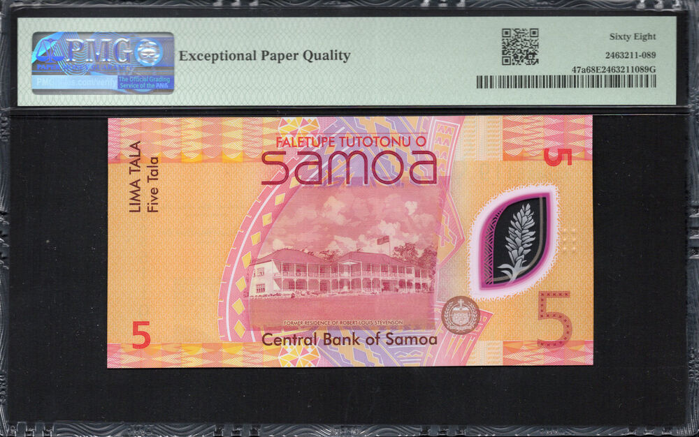 Samoa -  5 Tala 2023 - Pick # 47a - PMG 68 EPQ