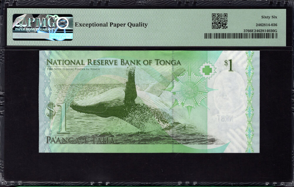 Tonga -  1 Pa'anga 2009 - Pick # 37 - PMG 66 EPQ
