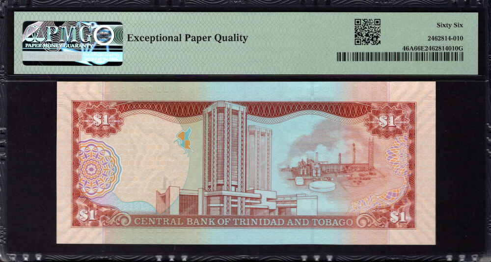 Trinidad and Tobago -  1 Dollar 2006 - Pick # 46A - PMG 66 EPQ