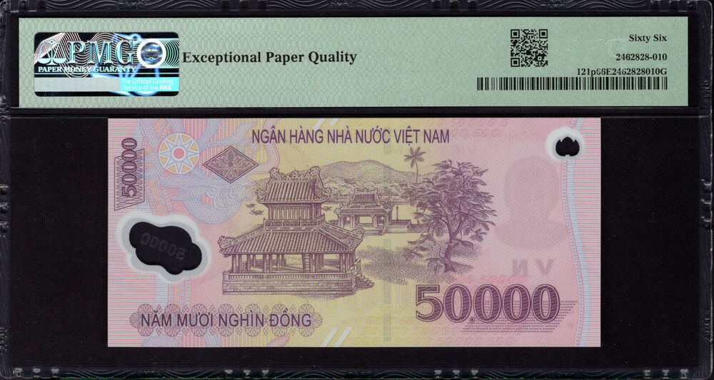 Vietnam -  50.000 Dông 2022 - Pick # 121p - PMG 66 EPQ