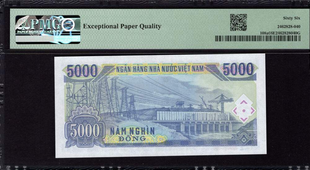 Vietnam -  5000 Dong 1991 - Pick # 108a - PMG 66 EPQ