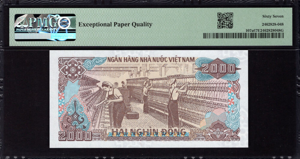 Vietnam -  2000 Dông 1988 - Pick # 107a - PMG 67 EPQ