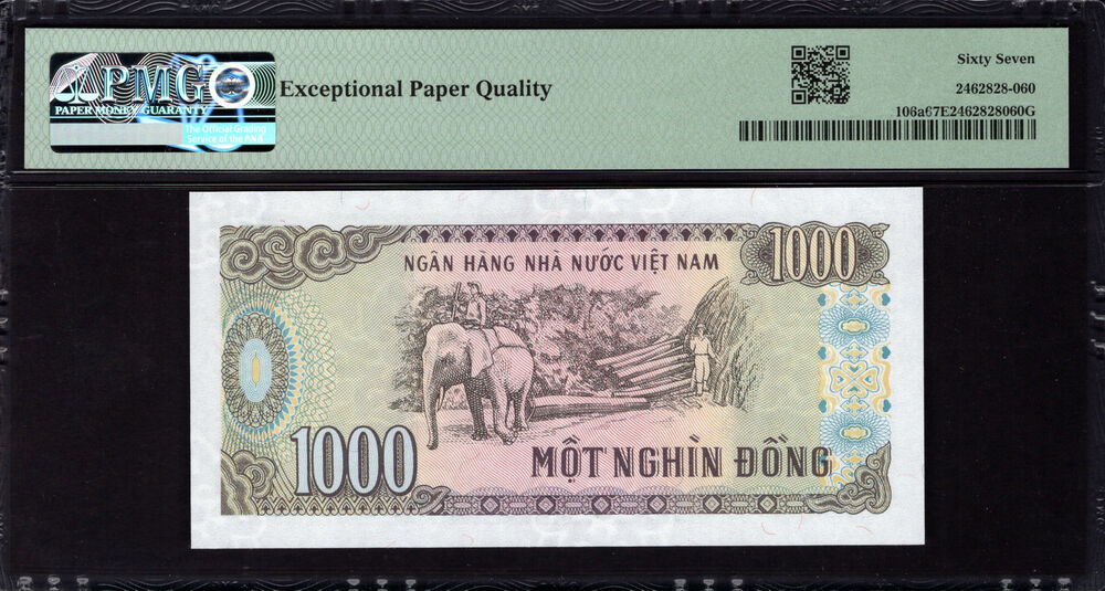 Vietnam -  1000 Dông 1988 - Pick # 106a - PMG 67 EPQ