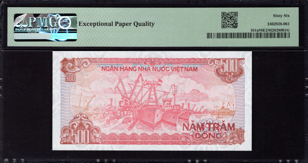 Vietnam -  500 Dông 1988 - Pick # 101a - PMG 66 EPQ