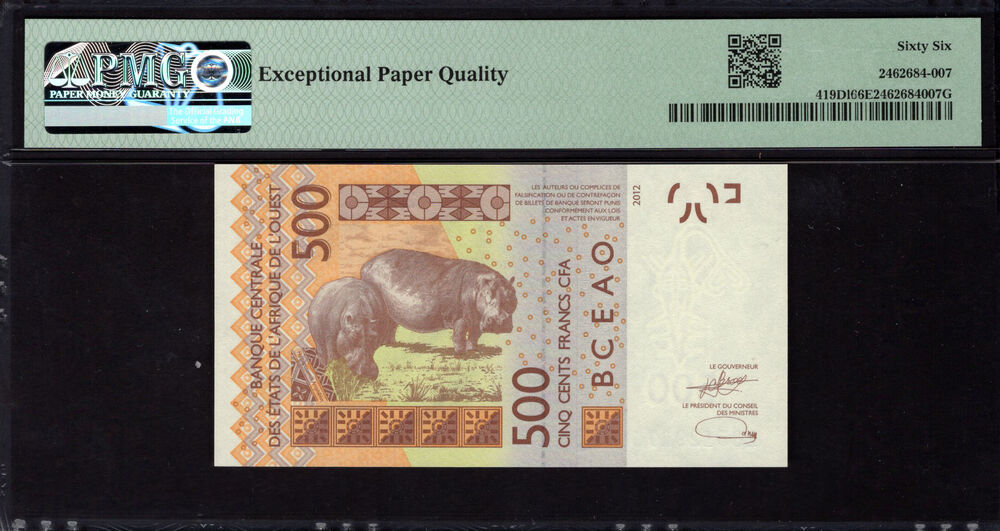 Mali -  500 Francs 2023 - Pick # 419D1 - PMG 66 EPQ