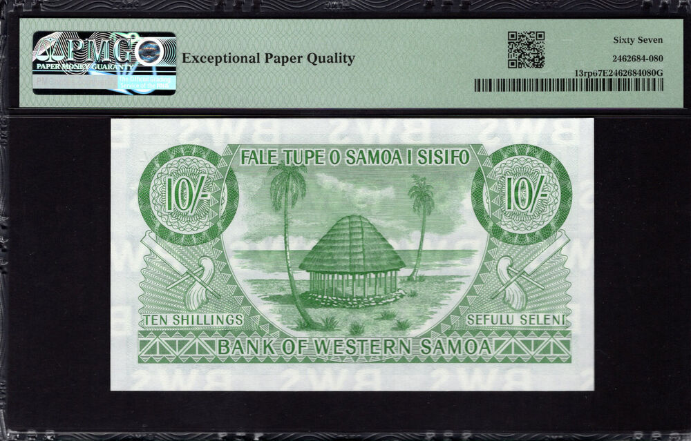 Western Samoa -  10 Shillings 2020 - Pick # 13rp - PMG 67 EPQ
