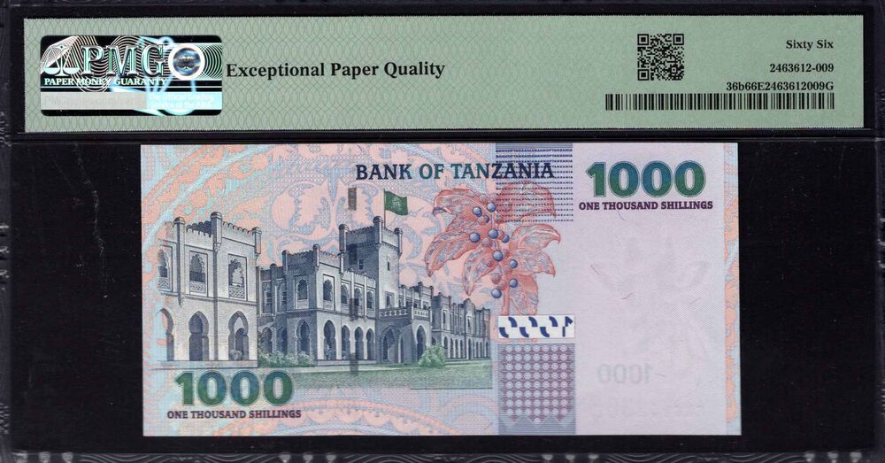Tanzania -  1000 Shilingi 2006 - Pick # 36b - PMG 66 EPQ