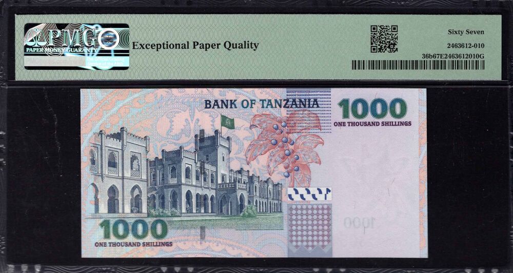Tanzania -  1000 Shilingi 2006 - Pick # 36b - PMG 67 EPQ