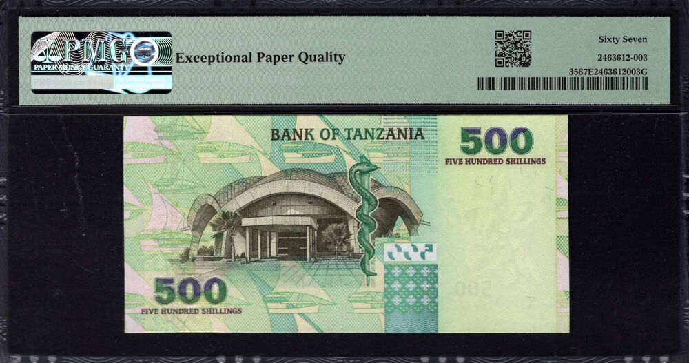 Tanzania -  500 Shilingi 2003 - Pick # 35 - PMG 67 EPQ