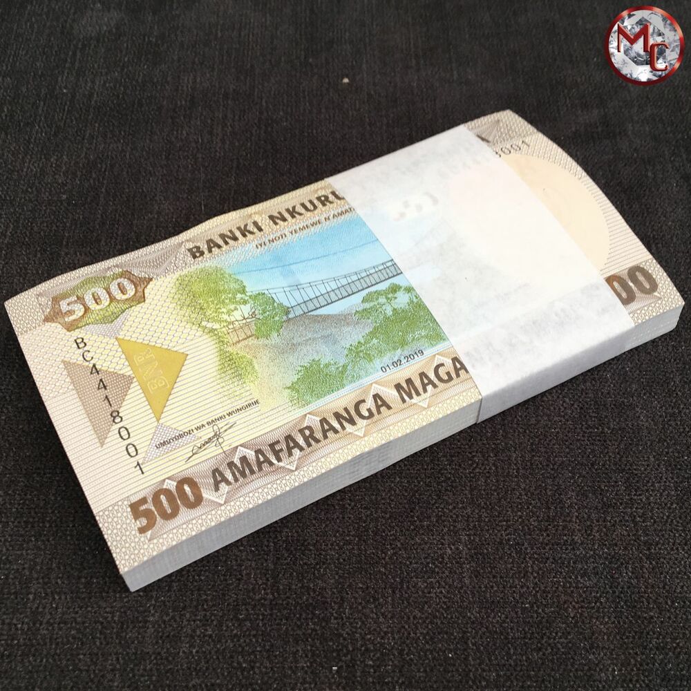 Rwanda - 500 Francs 2019 - Pick- NEW - Bundle 100 PCS - 
