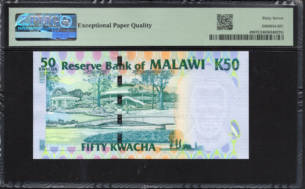 Malawi -  50 Kwacha 2004 - Pick # 49 - PMG 67 EPQ