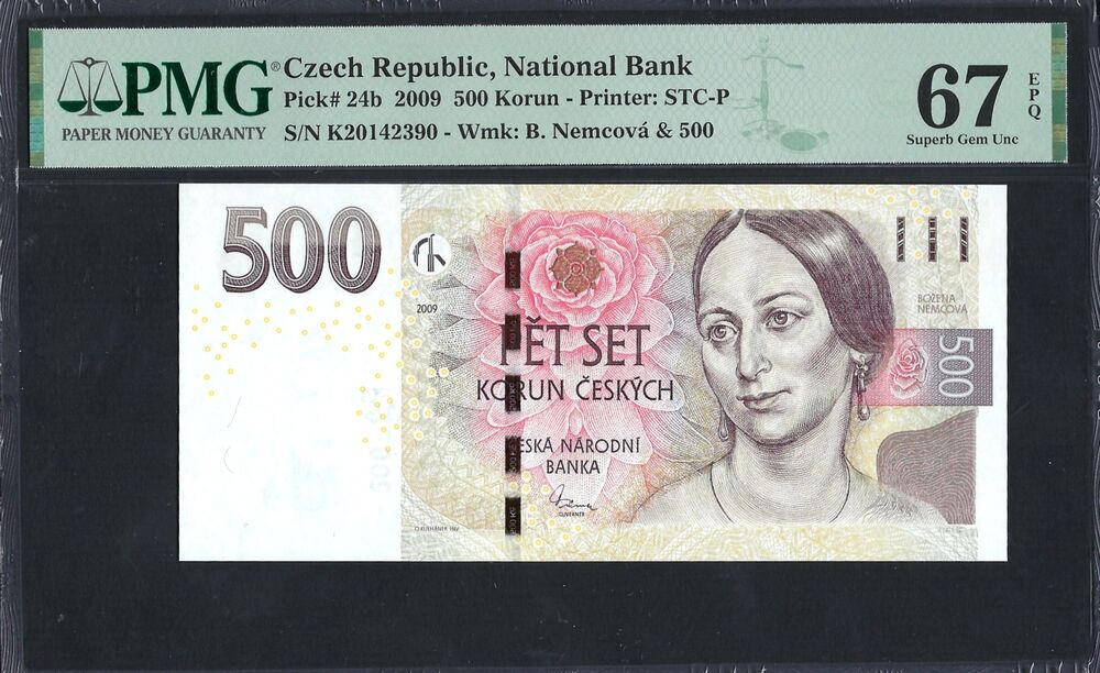 Czech Republic -  500 Korun 2009 - Pick # 24b - PMG 67 EPQ