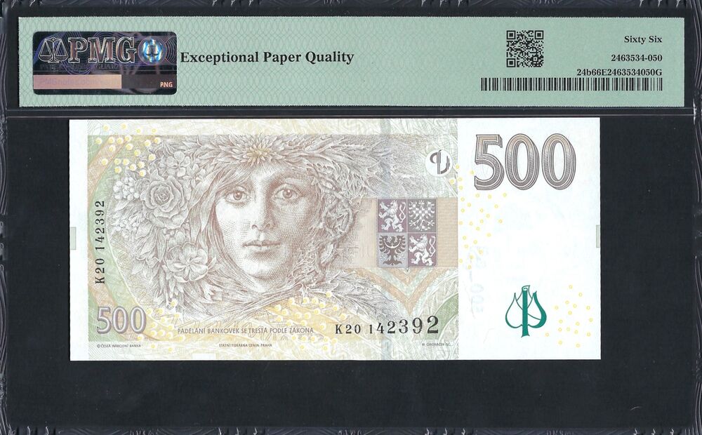 Czech Republic -  500 Korun 2009 - Pick # 24b - PMG 66 EPQ
