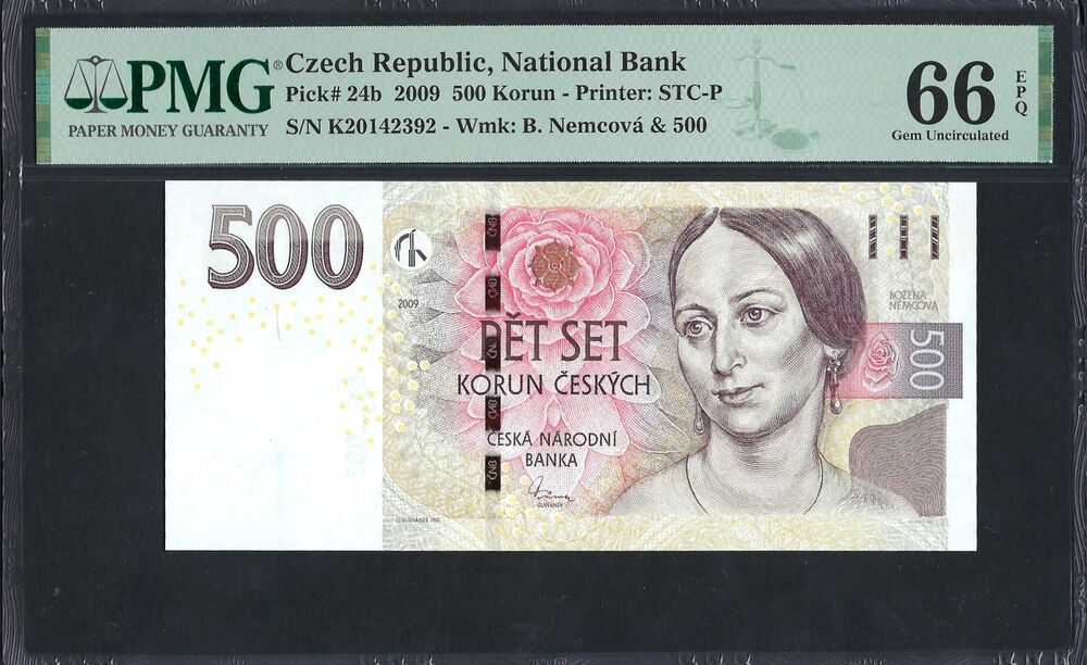 Czech Republic -  500 Korun 2009 - Pick # 24b - PMG 66 EPQ