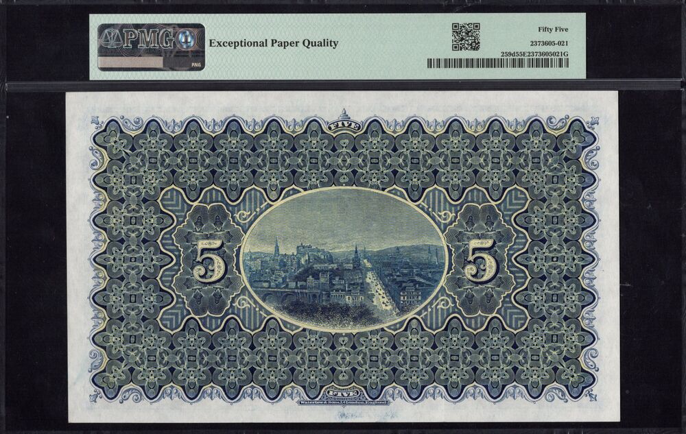 Scotland -  5 Pounds 1943 - Pick # 259d - PMG 55 EPQ