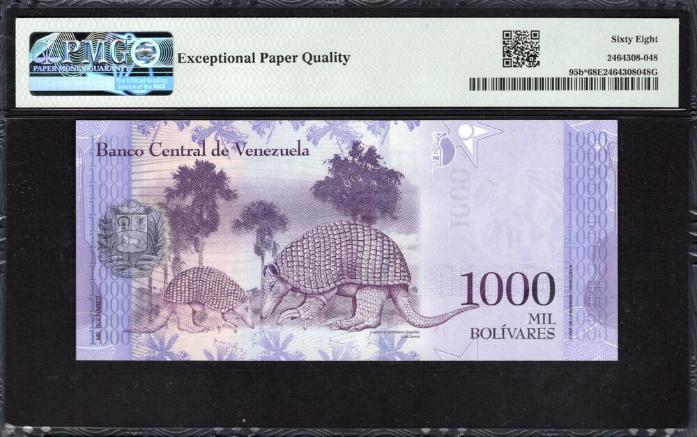 Venezuela -  1000 Bolívares 2017 - Pick # 95b* - PMG 68 EPQ