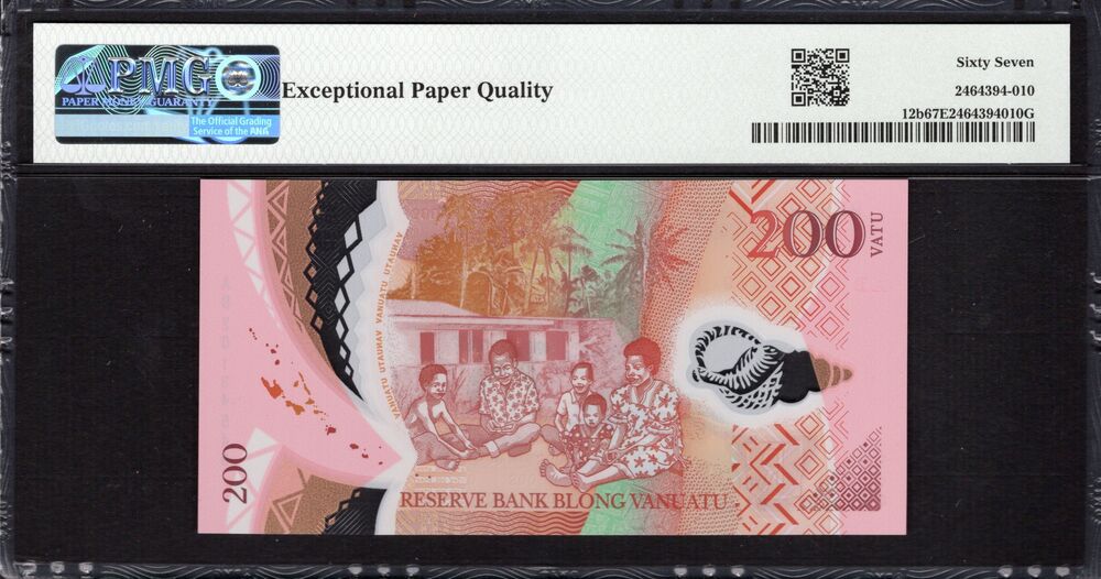 Vanuatu -  200 Vatu 2020 - Pick # 12b - PMG 67 EPQ