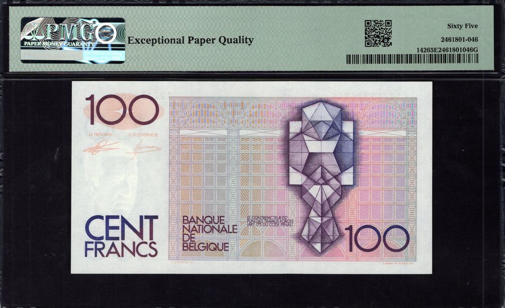 Belgium - 100 Francs 1982 - pick # 142 - PMG 65 EPQ