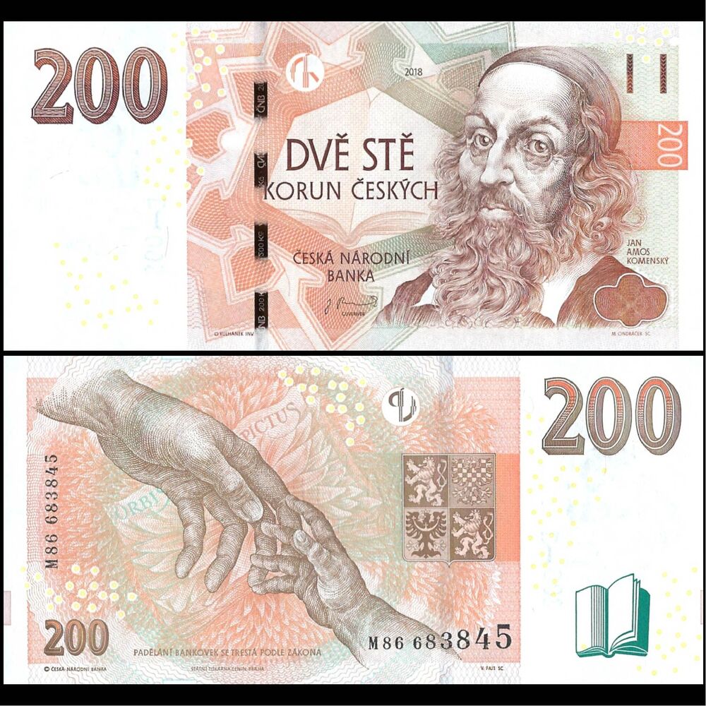 Czech Republic -  200 Korun 2018 - Pick # 19f - Set 10 PCS