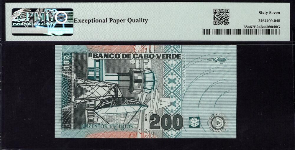 Cape Verde -  200 Escudos 2005 - Pick # 68a - PMG 67 EPQ