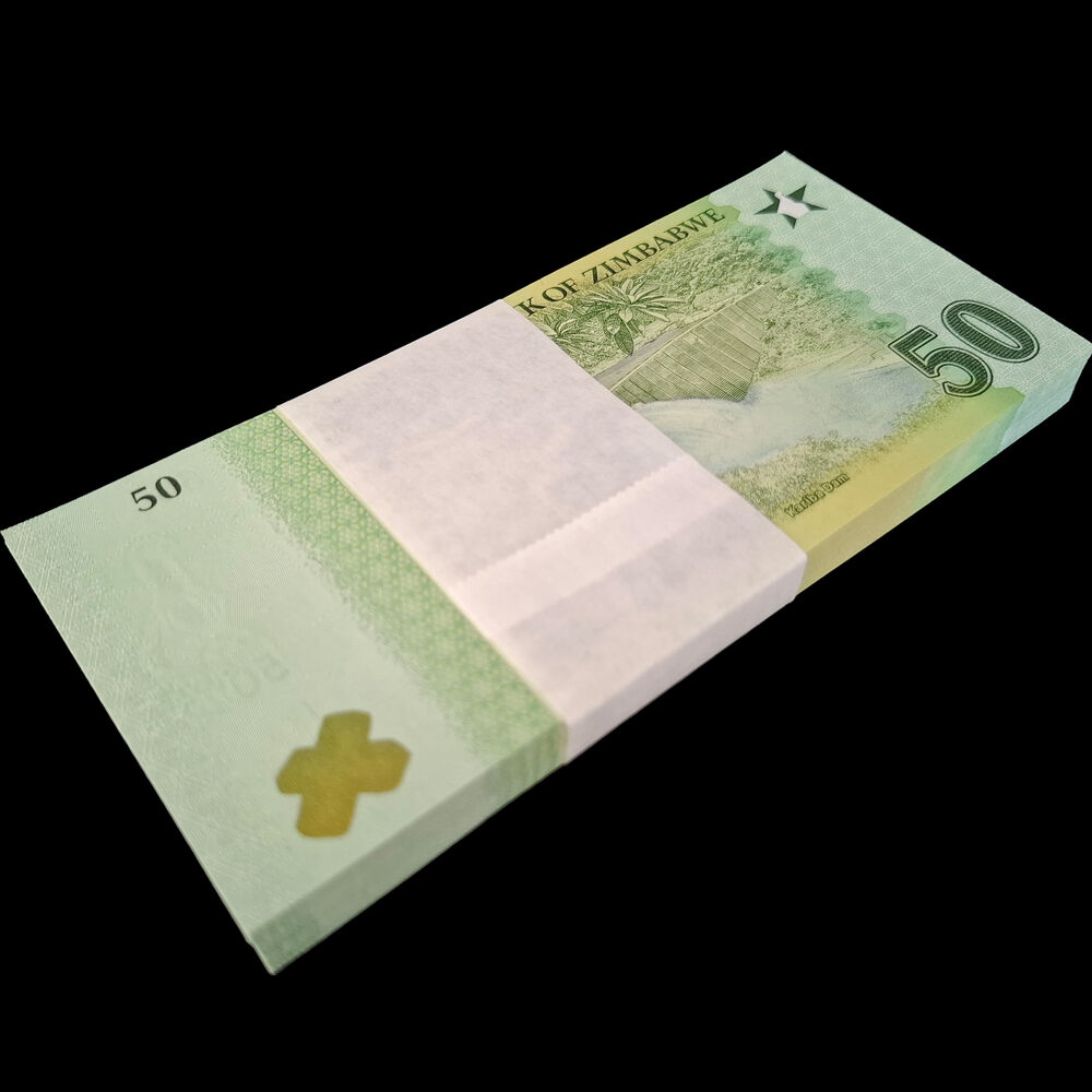 Zimbabwe -  50 Zig 2026 - Pick # NEW - Bundle 100 PCS
