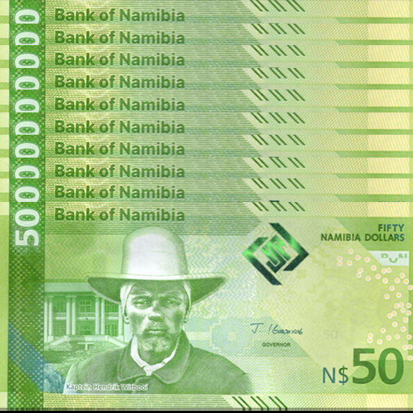 Namibia -  50 Dollars 2025 - Pick # NEW - Set 10 PCS