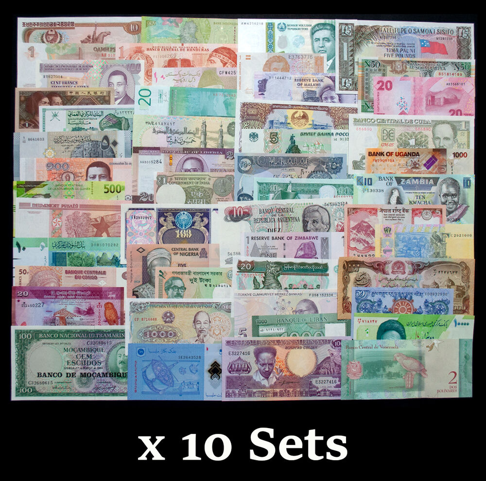 World - 50 different countries / B50DC - Set 10 PCS