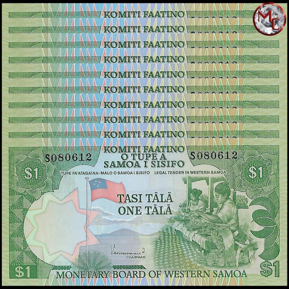 Western Samoa - 1 Tala 2020 - Pick- NEW / B401b - Set 10 PCS