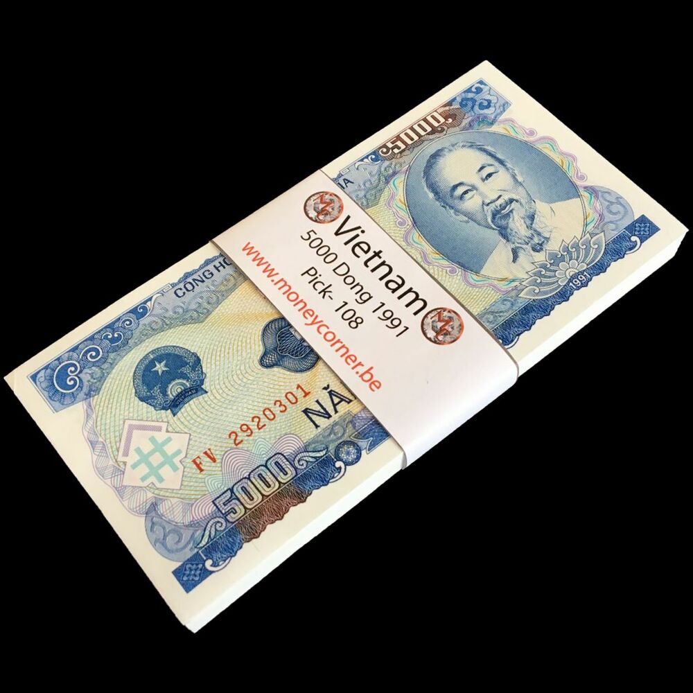 Vietnam - 5000 Dong - Pick- 108 - 1991 - Bundle 100 PCS