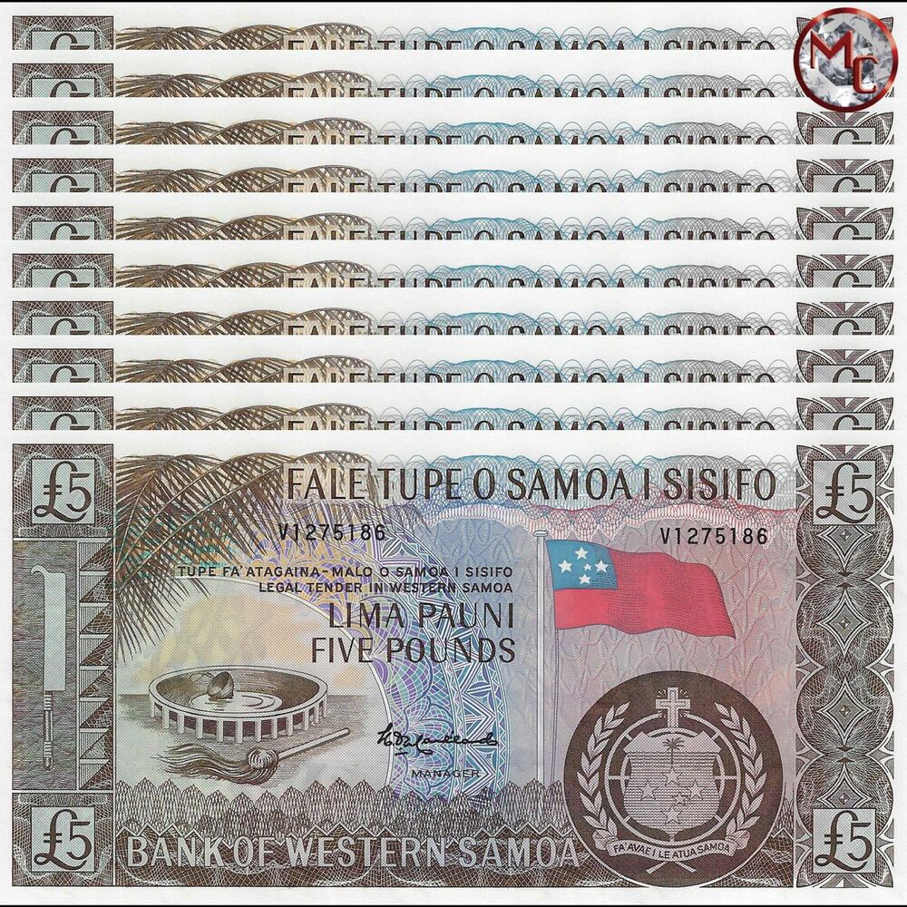 Western Samoa - 5 Pounds 2020 - Pick- NEW - B306b - Set 10 PCS