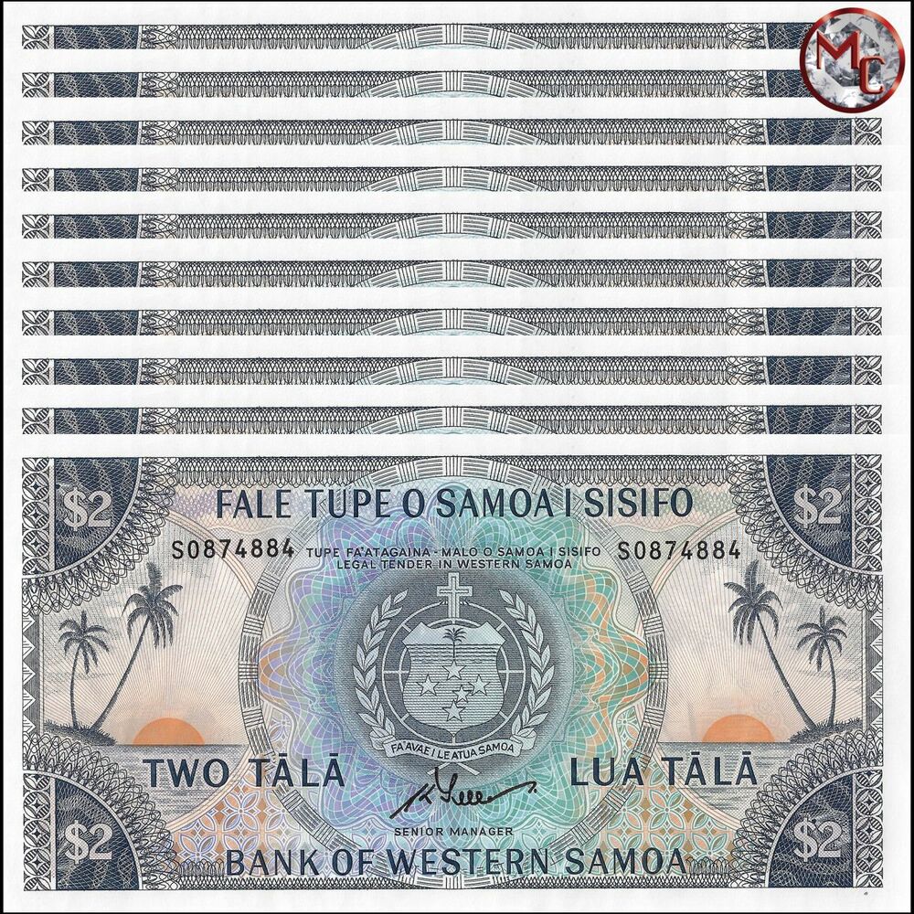 Western Samoa - 2 Tala 2020 - Pick- NEW / B308d - Set 10 PCS