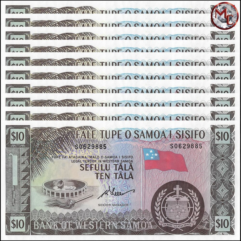 Western Samoa - 10 Tala 2020 - Pick- NEW / B309e - Set 10 PCS