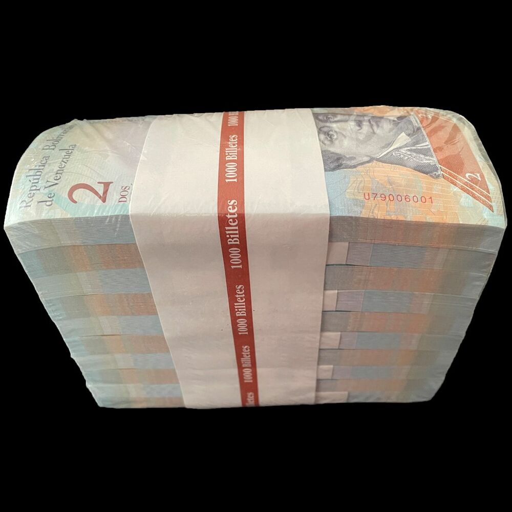 Venezuela - 2 Bolivares 2007/2014 - Pick- 88 / B358 - Brick 1000 PCS - Brick 1000 PCS