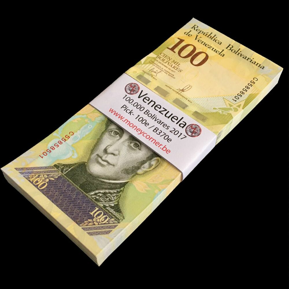 Venezuela - 100.000 Bolivares 2017 - Pick- 100e / B370e - Bundle 100 PCS
