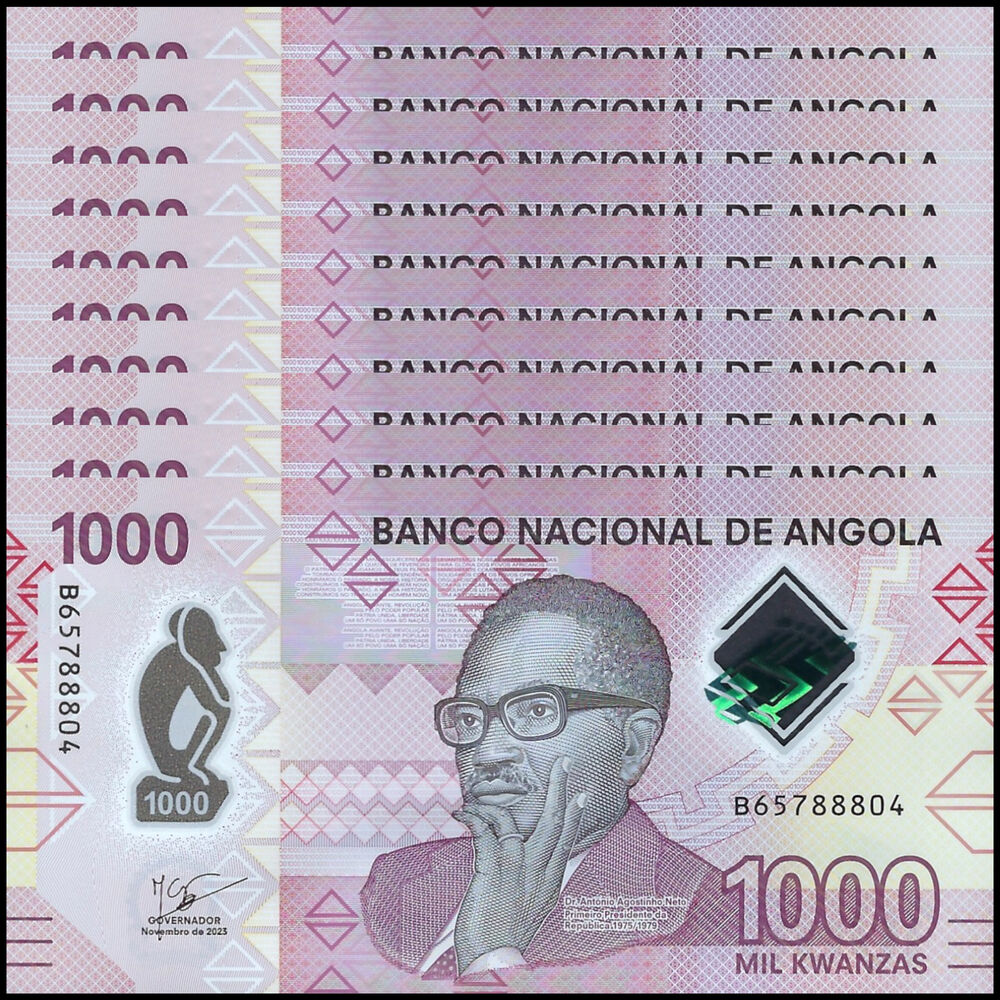 Angola - 1000 Kwanzas 2023 - Pick # 162b - Set 10 PCS