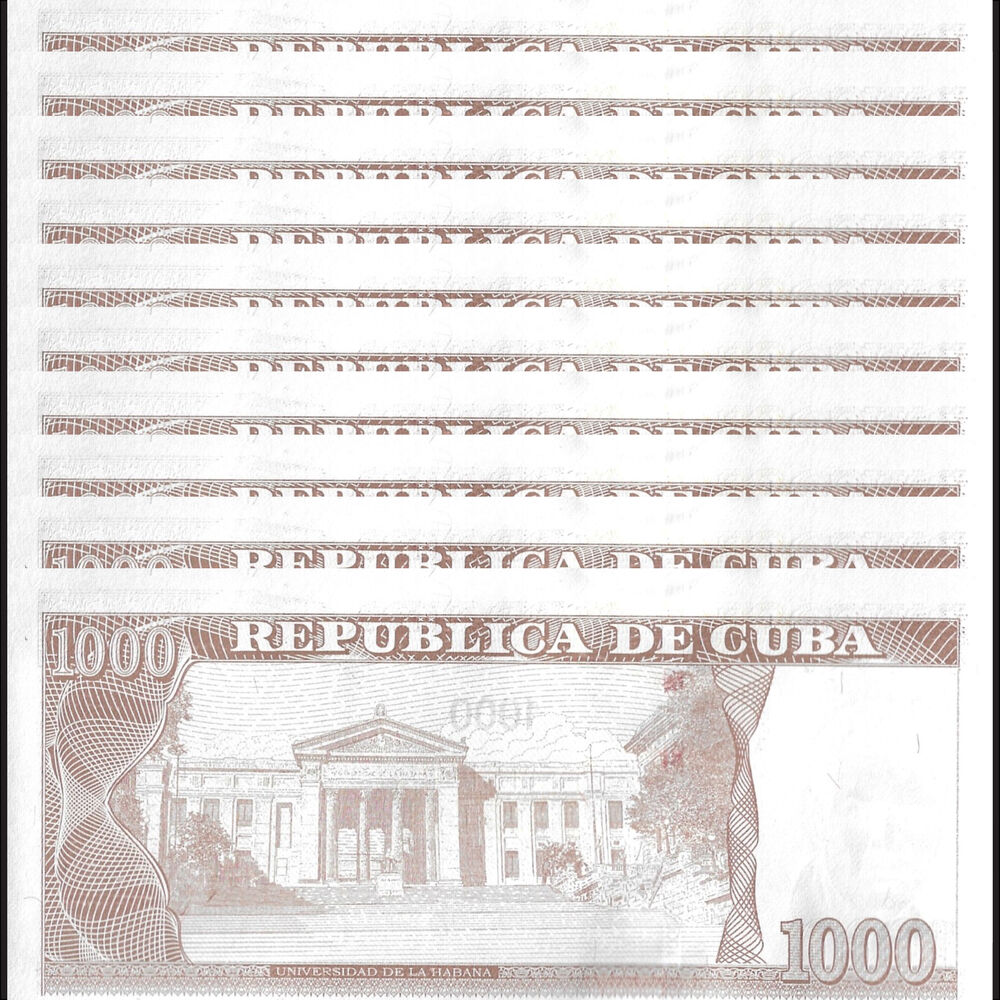 Cuba - 1000 Pesos 2023 - Pick- 132c / B918c - Set 10 PCS