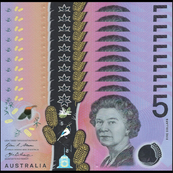 Australia - 5 Dollars 2016 - Pick # 62 - Set 10 PCS