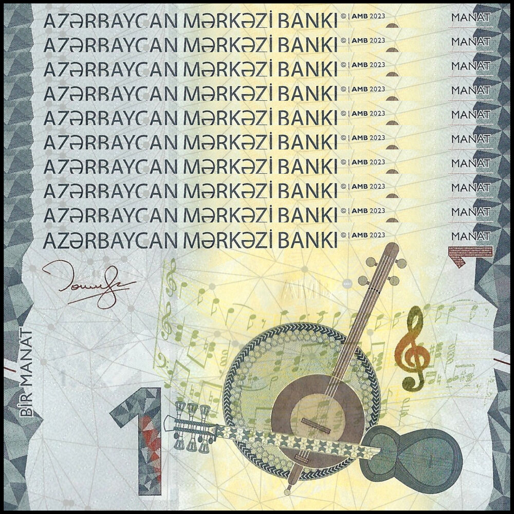 Azerbaijan -  1 Manat 2023 - Pick # 38b - Set 10 PCS