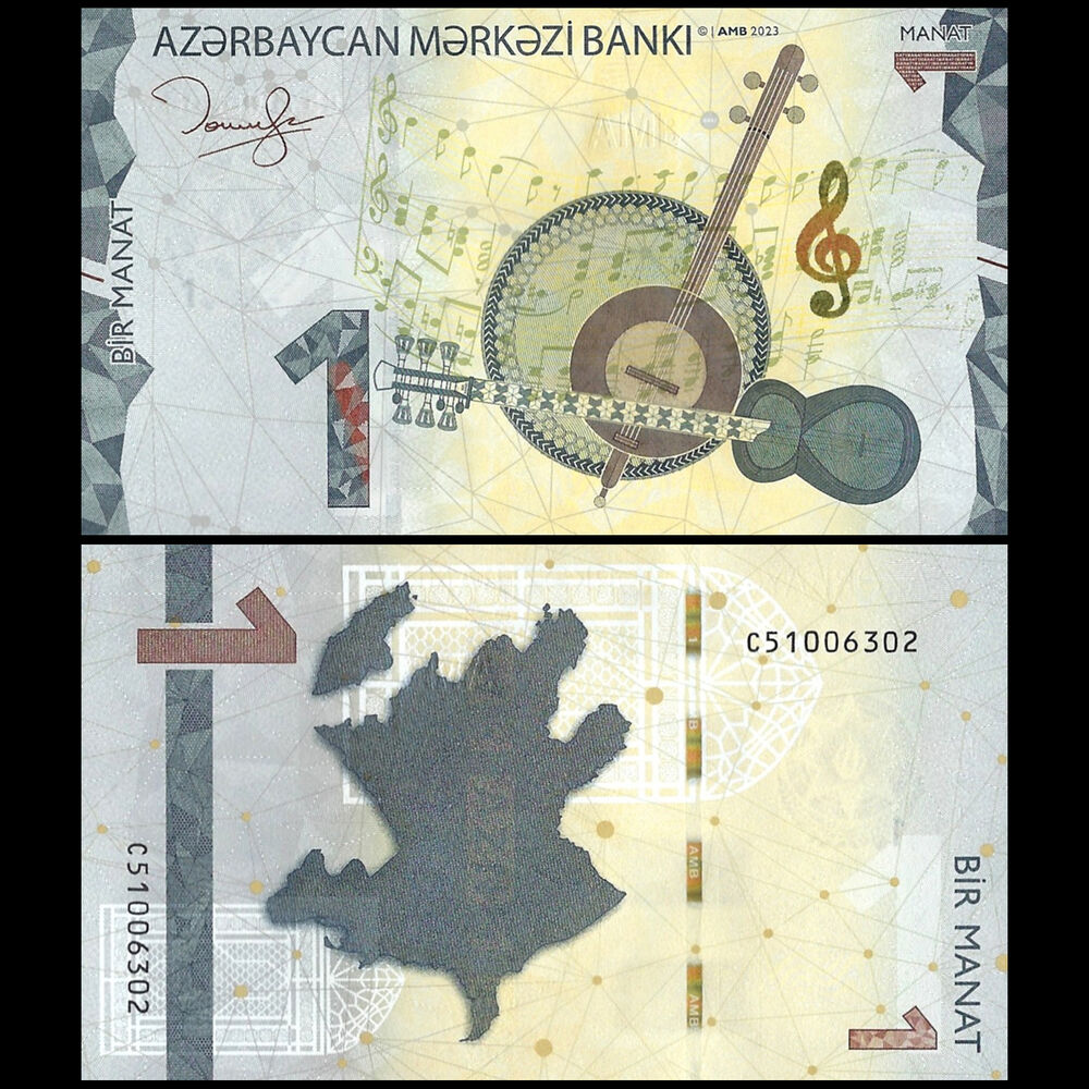 Azerbaijan -  1 Manat 2023 - Pick # 38b - Set 10 PCS