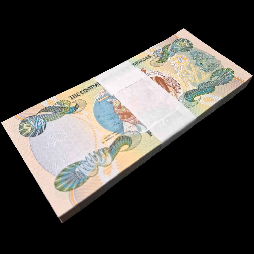 Bahamas -  Half Dollar 2001 - Pick # 68 - Bundle 100 PCS