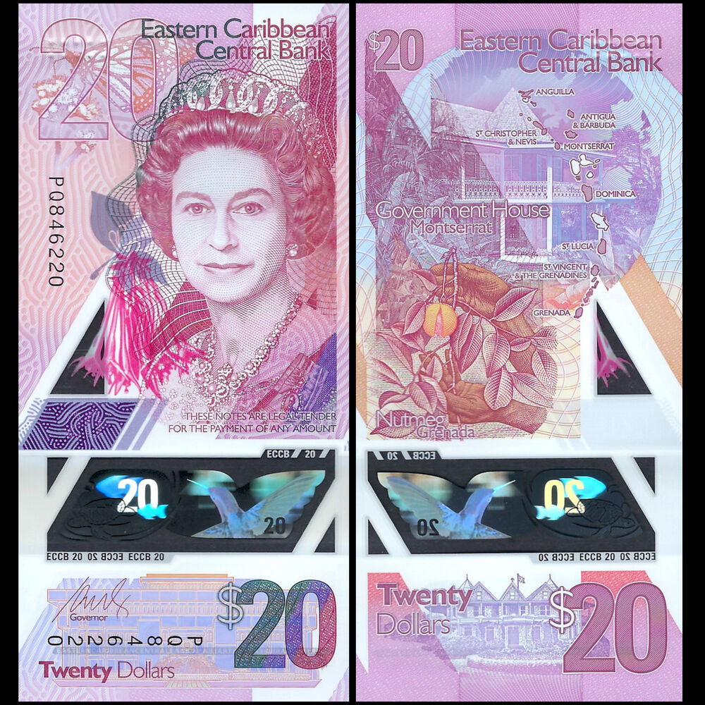 East Caribbean States - 20 Dollars 2019 - Pick # 57 - Set 10 PCS