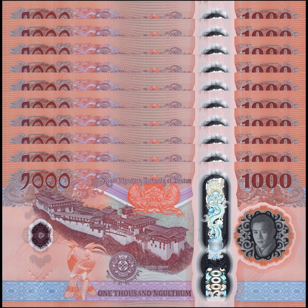 Bhutan -  1000 Ngultrum 2026 - Pick # NEW - COMMEMORATIVE - Set 10 PCS