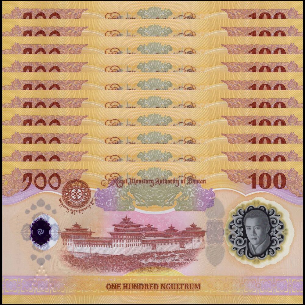 Bhutan -  100 Ngultrum 2026 - Pick # NEW - COMMEMORATIVE - Set 10 PCS