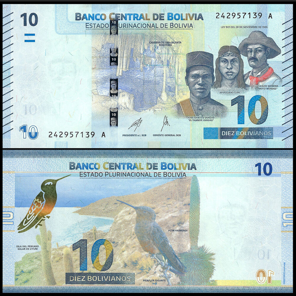 Bolivia - 10 Bolivianos 2024 - Pick- NEW / B417b  - Set 10 PCS