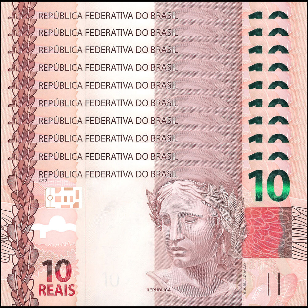 Brazil - 10 Reais 2022 - Pick- 254e / B876e - Set 10 PCS
