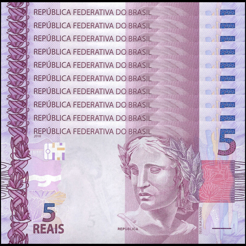 Brazil - 5 Reais 2018 - Pick- 253d / B875d - Set 10 PCS