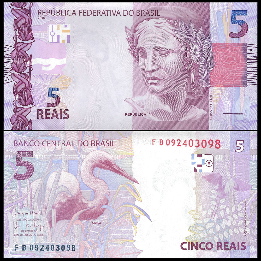 Brazil - 5 Reais 2018 - Pick- 253d / B875d - Set 10 PCS