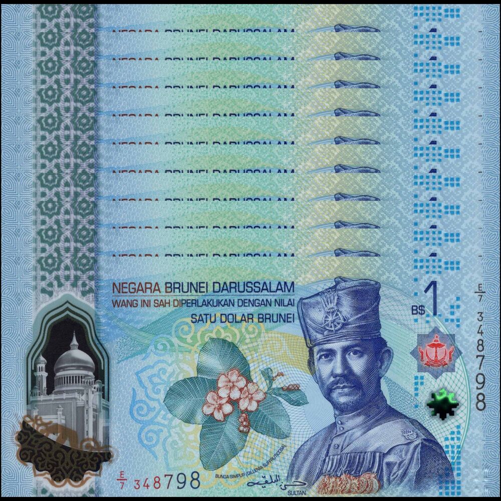 Brunei -  1 Ringgit 2024 - Pick # NEW - Set 10 PCS