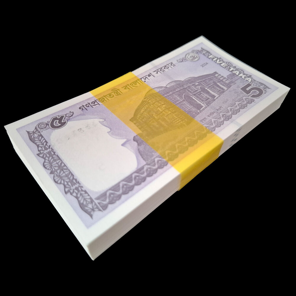 Bangladesh - 5 Taka 2024 - Pick # 64Af - Bundle 100 PCS